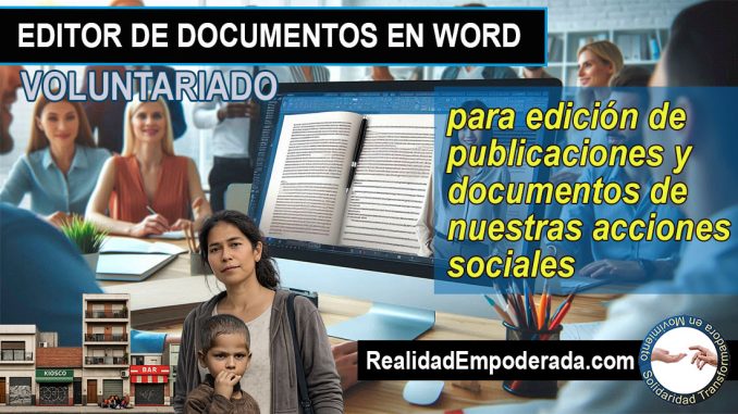 VOLUNTARIADO Editor editorial